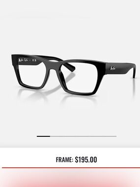 Ray-Ban style 5448 black  Gloss Rectangular Glasses